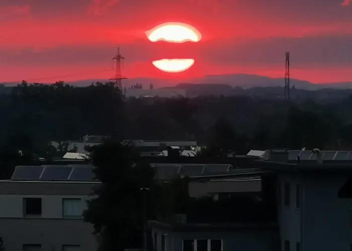 Skyline Klimatisierte Dachgeschoss-Wohnung In Dornbirn Mit Blick Ins Rheintal